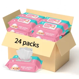 100pcs Big Size Nonwoven Unscented 80pcs Softcare Sensitive Skin Organic Mouth Hand Cleaning Water Wet Baby Wipes