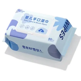Factory Wholesale Pure Water 80 Pcs Thick Wet Wipe For Baby Cleaning