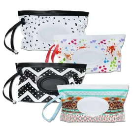 22 Colors Reusable Travel Wet Wipe Pouch Container Portable Refillable Wipe Holder Bag Eva Baby Wet Wipe Dispenser Pouch