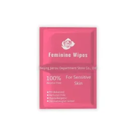 Individual Wrapped Natural Feminine Wipe With Customized Brand