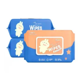 Wholesale Cleaning Non Scented Oem 80sheets/pack Flushable Baby Wet Tissue Wipers Manufacturers