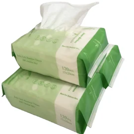 Panda Lele Wholesale High Quality Spunlace Nonwoven Biodegradable Water Soft Cleaning Organic Baby Wipes