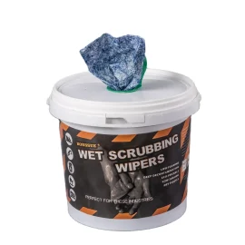 Industrial Wet Wipes Oil Grease Removable Wipes Blue Color Wet Scrubbing Wipes