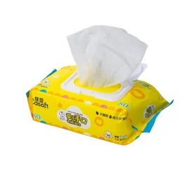 100% Biodegradable Bamboo Fibre Clean Baby Care Wet Wipes