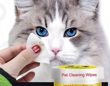 Eco Private Label Rawganic Large Kojima Finger Wet For Custom Logo Organic Care Cleaning Ear Eye Pet Wipes